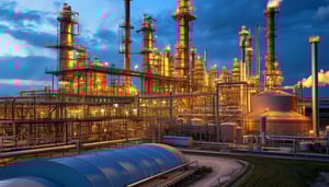 a chemical manufacturing plant
