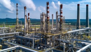 oil and gas plant